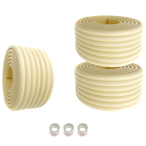 HIMRY Universal Sicherungspuffer 6m x 80mm, weicher Stoßschutz Baby und Kinder Sicherheits, Schwamm Kissen Kindersicher, Soft-Schutz Anti-Kollisions-Stoßstange, 3x2m, Creme, KXD7002-3X HIMRY Universal Sicherungspuffer 6m x 80mm, weicher Stoßschutz Baby und Kinder Sicherheits, Schwamm Kissen Kindersicher, Soft-Schutz Anti-Kollisions-Stoßstange, 3x2m, Creme, KXD7002-3X von HIMRY