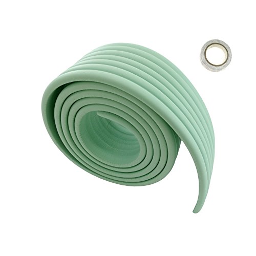 HIMRY Universal Sicherungspuffer 8mmx80mmx2Meter, weicher Stoßschutz Baby Kinder Sicherheits, Schwamm Kissen Soft-Schutz Anti-Kollisions-Stoßstange, Hellhellgrün, KXD7002 LightGreen von HIMRY