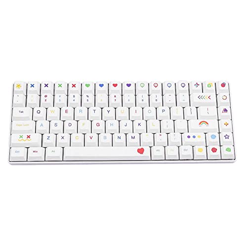 HIMS 127 Stück PBT Sublimations-Tastenkappen Mechanische Tastatur-Tastenkappen Home Office Computer Zubehör Teile für MX Schalter (Tastenkappe) von HIMS