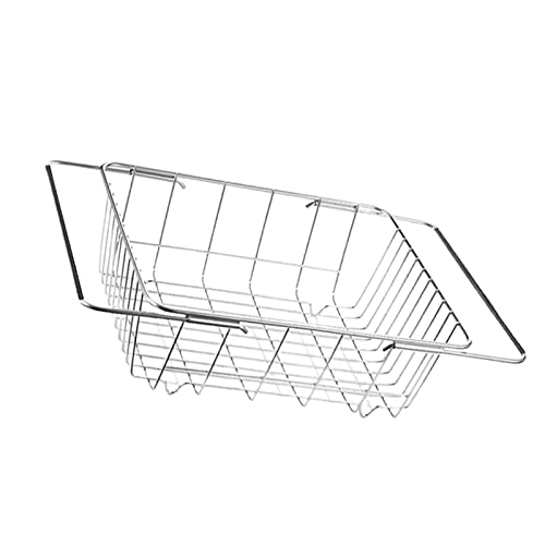 HINAA Erweiterbares Abtropfgestell für Geschirr, erweiterbares Abtropfgestell, verstellbares Edelstahl-Abtropfgestell, Teleskop-Abtropfkorb HINAA Erweiterbares Abtropfgestell für Geschirr, erweiterbares Abtropfgestell, verstellbares Edelstahl-Abtropfgestell, Teleskop-Abtropfkorb von HINAA