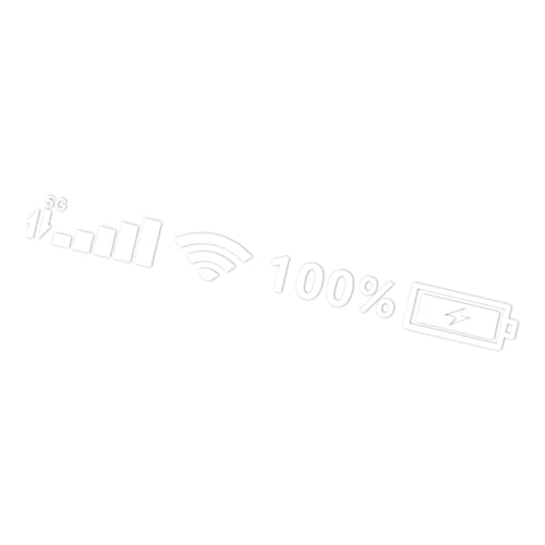 HINAA Lustige Autoaufkleber | Vinyl Wasserdichte Windschutzscheibe Aufkleber | Signal WiFi Power Handy Logo Auto Fenster Aufkleber Aufkleber für Männer Frauen von HINAA