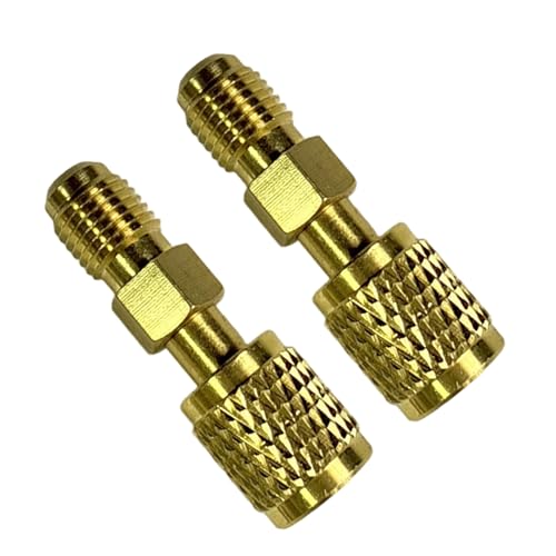 32 R454ABC Kältemittel-Adapter, Messing-Legierung, umgekehrtes Gewinde, 6,35 mm Anschluss zur Verbesserung der Rohrverbindungsstabilität, SAE-Stecker auf Buchse, Adapter 32 R454ABC Kältemittel-Adapter, Messing-Legierung, umgekehrtes Gewinde, 6,35 mm Anschluss zur Verbesserung der Rohrverbindungsstabilität, SAE-Stecker auf Buchse, Adapter von HINAYOSAN