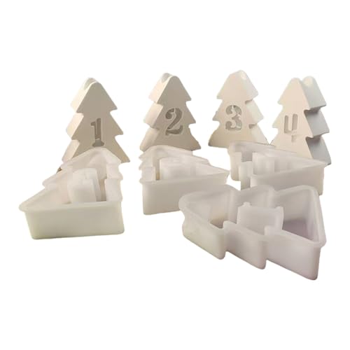 4 Stück Halter Form Weihnachtsbaum hohle Zahlenform Zubehör Formen Halterung Form für Kerzenständer 4 Stück Halter Form Weihnachtsbaum hohle Zahlenform Zubehör Formen Halterung Form für Kerzenständer von HINAYOSAN