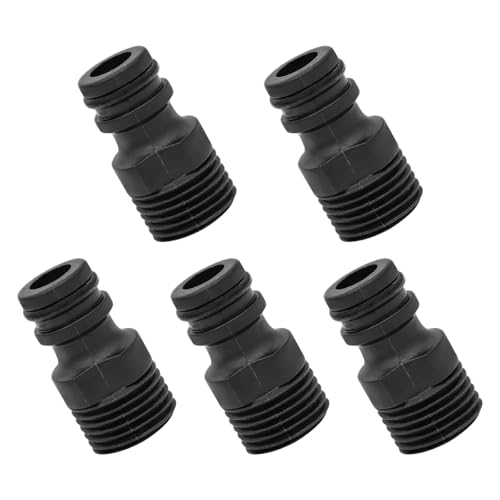 5 Stück Außengewinde-Nippeladapter für Badezimmer Küche Wasserhahn Schlauchanschluss und Installationsschlauchadapter 5 Stück Außengewinde-Nippeladapter für Badezimmer Küche Wasserhahn Schlauchanschluss und Installationsschlauchadapter von HINAYOSAN