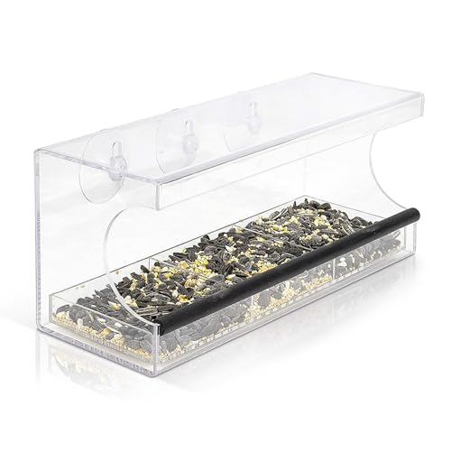 Clear Bird Feeder Garden Bird Feeding Station Pet Treat Window Feeder Wild Observation Food Dispenser Pet Feeding Space Clear Bird Feeder Garden Bird Feeding Station Pet Treat Window Feeder Wild Observation Food Dispenser Pet Feeding Space von HINAYOSAN