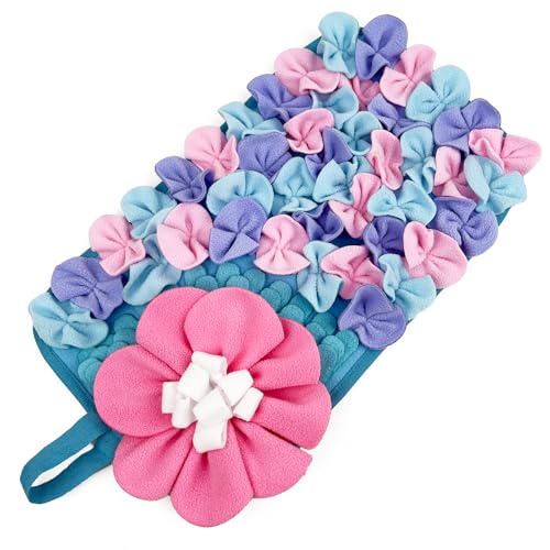 Engaging Kleintier-Futterbrett mit Blumen-Design fördert das natürliche Futterverhalten, waschbares Trainingswerkzeug, stimuliert das natürliche Futterverhalten von HINAYOSAN