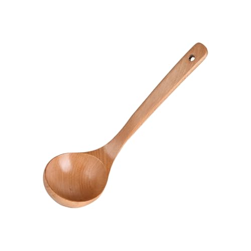 Ergonomischer Holzlöffel, Schöpflöffel, Küchenwerkzeug, langer Hakengriff zum Kochen, hitzebeständiges Design, ideal für Familienessen, handgefertigter Servierlöffel aus Holz Ergonomischer Holzlöffel, Schöpflöffel, Küchenwerkzeug, langer Hakengriff zum Kochen, hitzebeständiges Design, ideal für Familienessen, handgefertigter Servierlöffel aus Holz von HINAYOSAN