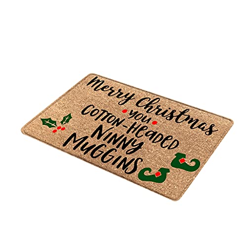 Fußmatte für den Innen- und Außenbereich, saugfähig, für Bad, Dusche, Bodenmatte, Weihnachtsdekorationen für Zuhause, Weihnachten, Fußmatte für den Innenbereich von HINAYOSAN