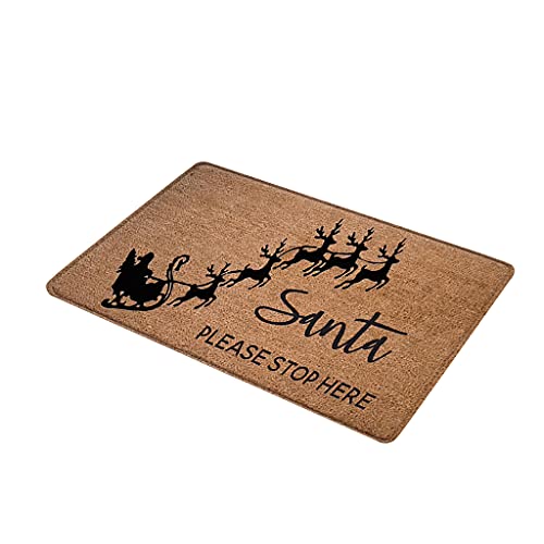 Fußmatte für den Innen- und Außenbereich, saugfähig, für Bad, Dusche, Bodenmatte, Weihnachtsdekorationen für Zuhause, Weihnachten, Fußmatte für den Innenbereich Fußmatte für den Innen- und Außenbereich, saugfähig, für Bad, Dusche, Bodenmatte, Weihnachtsdekorationen für Zuhause, Weihnachten, Fußmatte für den Innenbereich von HINAYOSAN