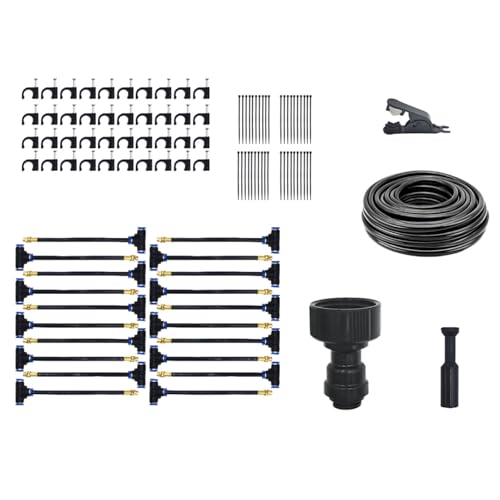 Gebogener Gartensprinkler Automatischer Gartensprinkler Einstellbarer Wassersprinkler Gartensprinkler, Bewässerung Garten, Gewächshaus Hochbeet Bewässerung Tropfbewässerung für Landschaft von HINAYOSAN