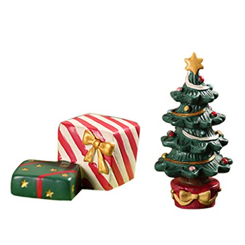 HINAYOSAN 2 Stück Weihnachten Miniatur Harz Statue Niedliche Cartoon Baum Geschenkbox Figur Aquarium Fisch für Aquarium Dekoration Kleine Aquarium Dekorationen HINAYOSAN 2 Stück Weihnachten Miniatur Harz Statue Niedliche Cartoon Baum Geschenkbox Figur Aquarium Fisch für Aquarium Dekoration Kleine Aquarium Dekorationen von HINAYOSAN