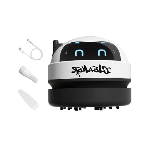 HINAYOSAN Desktop-Staubsauger für Tastatur, Auto-Innenraum, Roboter-Design, 1 Stunde, schnelles Aufladen, Polymer-Batterie, effiziente Partikelentfernung, USB C, wiederaufladbarer Desktop-Reiniger HINAYOSAN Desktop-Staubsauger für Tastatur, Auto-Innenraum, Roboter-Design, 1 Stunde, schnelles Aufladen, Polymer-Batterie, effiziente Partikelentfernung, USB C, wiederaufladbarer Desktop-Reiniger von HINAYOSAN