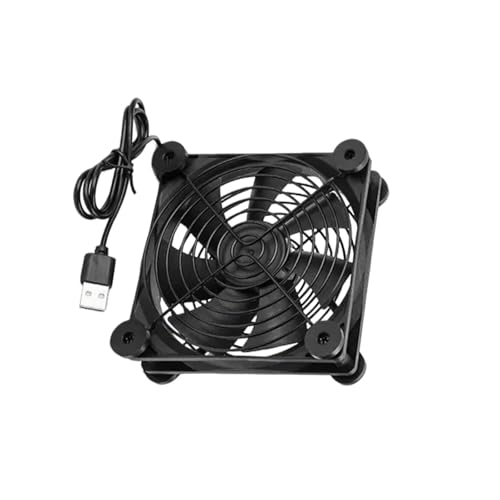 HINAYOSAN Effizienter 120 mm USB-Ventilator mit Ständer zum Kühlen von Routern, Netzwerk-Servern, Projekten und Laptop-Kühllösung, USB-betriebener Ventilator HINAYOSAN Effizienter 120 mm USB-Ventilator mit Ständer zum Kühlen von Routern, Netzwerk-Servern, Projekten und Laptop-Kühllösung, USB-betriebener Ventilator von HINAYOSAN