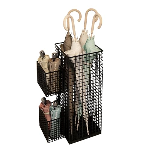 HINAYOSAN Moderner Metall-Regenschirm-Halter für den Eingangsbereich, belüfteter Organizer mit rutschfester Unterseite und Eisen-Aufbewahrungsbox HINAYOSAN Moderner Metall-Regenschirm-Halter für den Eingangsbereich, belüfteter Organizer mit rutschfester Unterseite und Eisen-Aufbewahrungsbox von HINAYOSAN