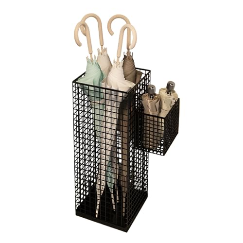 HINAYOSAN Moderner Metall-Regenschirm-Halter für den Eingangsbereich, belüfteter Organizer mit rutschfester Unterseite und Eisen-Aufbewahrungsbox HINAYOSAN Moderner Metall-Regenschirm-Halter für den Eingangsbereich, belüfteter Organizer mit rutschfester Unterseite und Eisen-Aufbewahrungsbox von HINAYOSAN