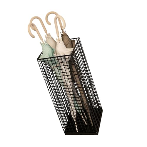 HINAYOSAN Moderner Metall-Regenschirm-Halter für den Eingangsbereich, belüfteter Organizer mit rutschfester Unterseite und Eisen-Aufbewahrungsbox HINAYOSAN Moderner Metall-Regenschirm-Halter für den Eingangsbereich, belüfteter Organizer mit rutschfester Unterseite und Eisen-Aufbewahrungsbox von HINAYOSAN