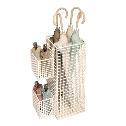 HINAYOSAN Moderner Metall-Regenschirm-Halter für den Eingangsbereich, belüfteter Organizer mit rutschfester Unterseite und Eisen-Aufbewahrungsbox HINAYOSAN Moderner Metall-Regenschirm-Halter für den Eingangsbereich, belüfteter Organizer mit rutschfester Unterseite und Eisen-Aufbewahrungsbox von HINAYOSAN