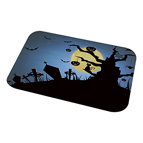 HINAYOSAN Modische Weihnachts-Fußmatte, Halloween-Kürbis-Eingangstürmatte, Eingang, für Innenbereich, Flanell-Pad, Gartenteppich, Polsterung, Treppenstufen, Bodenschutz, Unterlage HINAYOSAN Modische Weihnachts-Fußmatte, Halloween-Kürbis-Eingangstürmatte, Eingang, für Innenbereich, Flanell-Pad, Gartenteppich, Polsterung, Treppenstufen, Bodenschutz, Unterlage von HINAYOSAN