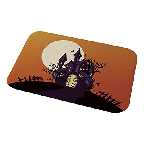 HINAYOSAN Modische Weihnachts-Fußmatte, Halloween-Kürbis-Eingangstürmatte, Eingang, für Innenbereich, Flanell-Pad, Gartenteppich, Polsterung, Treppenstufen, Bodenschutz, Unterlage HINAYOSAN Modische Weihnachts-Fußmatte, Halloween-Kürbis-Eingangstürmatte, Eingang, für Innenbereich, Flanell-Pad, Gartenteppich, Polsterung, Treppenstufen, Bodenschutz, Unterlage von HINAYOSAN