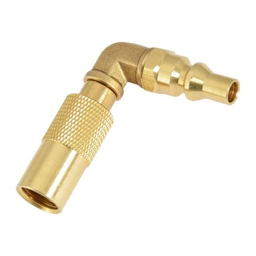HINAYOSAN Propanes Grills Quick Connects Ellenbogen Massiver Messing Adapter Schnellverbindungen Winkeladapter für effiziente Kraftstoffumwandlung von HINAYOSAN