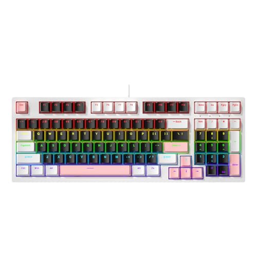 HINAYOSAN Tragbare mechanische Gaming-Tastatur mit LED-Hintergrundbeleuchtung, 96 Tasten, Hot Swap, mechanische Tastatur, verbesserte für Gaming, Büro HINAYOSAN Tragbare mechanische Gaming-Tastatur mit LED-Hintergrundbeleuchtung, 96 Tasten, Hot Swap, mechanische Tastatur, verbesserte für Gaming, Büro von HINAYOSAN