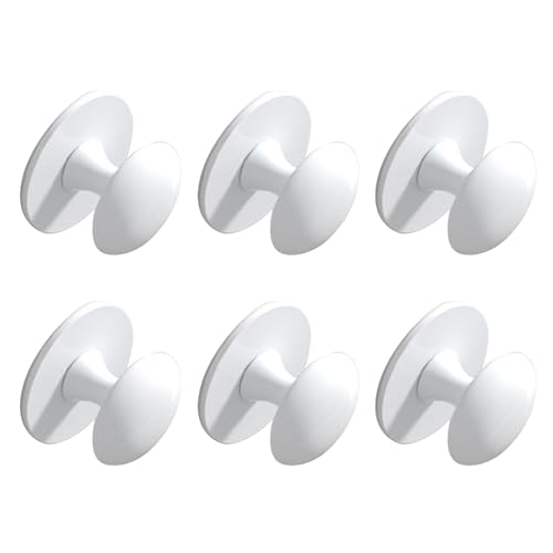 HINAYOSAN Wiederverwendbare Schrankgriffe, wasserdicht, Metall, schnelle Installation für Badezimmermöbel, Duschtür, Glas, selbstklebende Schränke, 6 Stück von HINAYOSAN