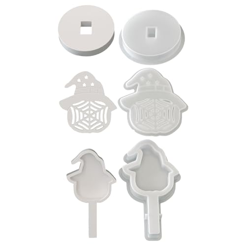 Halloween-Totenkopf-Silikonformen für Seife, Tischlampe, Urlaubsdekoration, Mehrzweck-Silikon-Halloween-Formen von HINAYOSAN