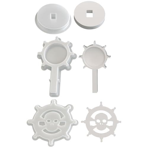 Halloween-Totenkopf-Silikonformen für Seife, Tischlampe, Urlaubsdekoration, Mehrzweck-Silikon-Halloween-Formen von HINAYOSAN