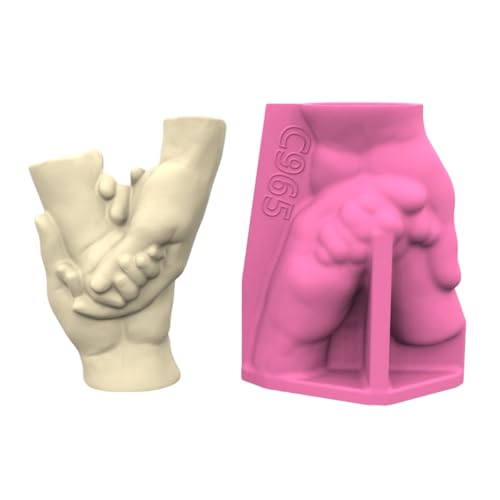 Handgefertigte Silikon-Beton-Blumentöpfe Formen Hand in Hand Form für Pflanzenvase und Stifthalter Basteln Handgefertigte Silikon-Beton-Blumentöpfe Formen Hand in Hand Form für Pflanzenvase und Stifthalter Basteln von HINAYOSAN
