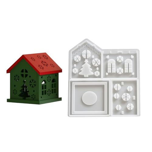 Home Decors Silikonformen Hausform Harz Handwerk Formen Ornament Formen Silikon Dekorative Formen zum Basteln von HINAYOSAN