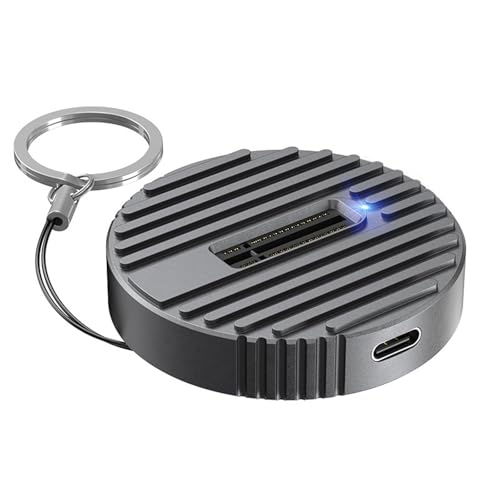 NVME Festplattengehäuse aus Aluminium, USB 3.1, 10 Gbit/s, schnelle Übertragung, für 2230, 2242, 2260, 2280 Festplatten, Unterstützungsbox von HINAYOSAN