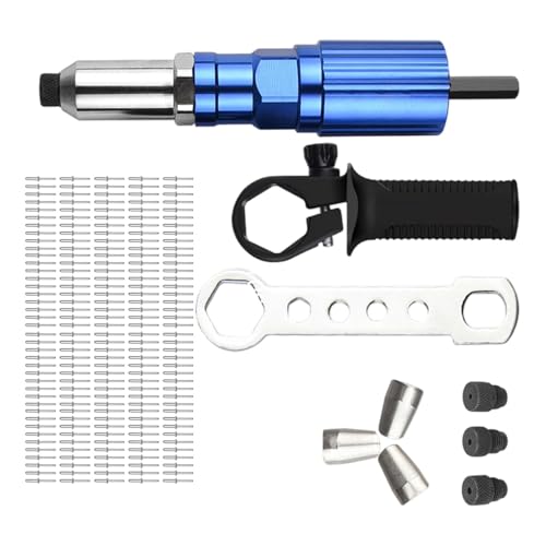 Nietadapter aus mehreren Materialien für Bohrmaschinen, verstärktes Legierungsdesign und 50 % schnellere Befestigungsvorgänge, stabiler Bohrfutter-Adapter Nietadapter aus mehreren Materialien für Bohrmaschinen, verstärktes Legierungsdesign und 50 % schnellere Befestigungsvorgänge, stabiler Bohrfutter-Adapter von HINAYOSAN