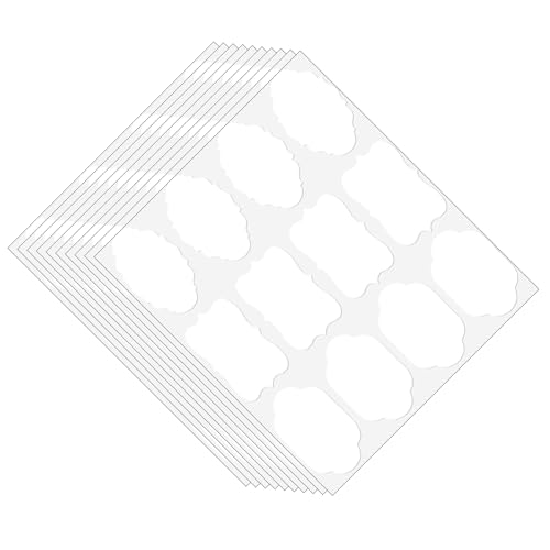 Papier-Etiketten-Aufkleber für Einmachgläser, ätherisches Öl und hausgemachte Bastelbedarf, Verpackungsetiketten, Kraft-Etiketten-Aufkleber, 120 Stück von HINAYOSAN