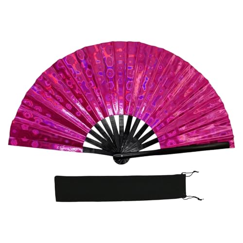 Reflektierender, schimmernder, mehrfarbiger faltbarer Handventilator für Tanz- und Fitness-Aktivitäten, bequemer Griff und einfach zu bedienender Fitness-Aktivitäts-Ventilator Reflektierender, schimmernder, mehrfarbiger faltbarer Handventilator für Tanz- und Fitness-Aktivitäten, bequemer Griff und einfach zu bedienender Fitness-Aktivitäts-Ventilator von HINAYOSAN