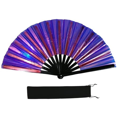 Reflektierender, schimmernder, mehrfarbiger faltbarer Handventilator für Tanz- und Fitness-Aktivitäten, bequemer Griff und einfach zu bedienender Fitness-Aktivitäts-Ventilator Reflektierender, schimmernder, mehrfarbiger faltbarer Handventilator für Tanz- und Fitness-Aktivitäten, bequemer Griff und einfach zu bedienender Fitness-Aktivitäts-Ventilator von HINAYOSAN