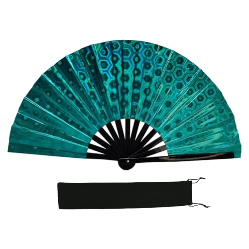 Reflektierender, schimmernder, mehrfarbiger faltbarer Handventilator für Tanz- und Fitness-Aktivitäten, bequemer Griff und einfach zu bedienender Fitness-Aktivitäts-Ventilator Reflektierender, schimmernder, mehrfarbiger faltbarer Handventilator für Tanz- und Fitness-Aktivitäten, bequemer Griff und einfach zu bedienender Fitness-Aktivitäts-Ventilator von HINAYOSAN