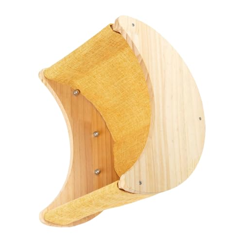 Schöne Katzen-Fenster-Hängematte zum Aufhängen, Sitzstange für Haustiere, Gewicht 22,7 kg, Naturholz, Ruhebett mit Saugnapf, Holzfenster-Hängematte Schöne Katzen-Fenster-Hängematte zum Aufhängen, Sitzstange für Haustiere, Gewicht 22,7 kg, Naturholz, Ruhebett mit Saugnapf, Holzfenster-Hängematte von HINAYOSAN