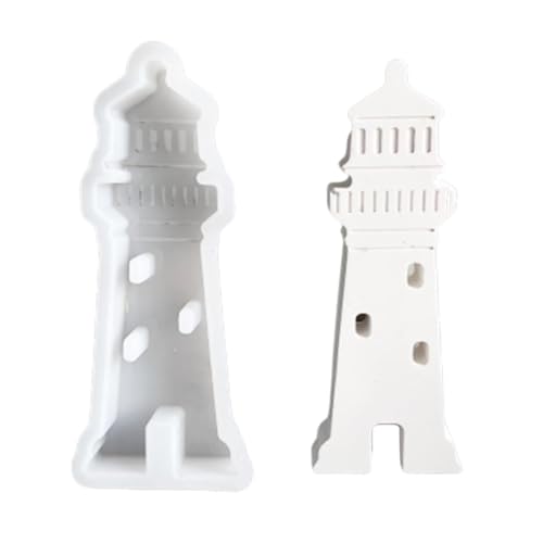Silikonform mit Leuchtturm-Ornamenten für Heimwerker, Bastelarbeiten, Harze, Gießprojekte, Heimdekoration und kreative wiederverwendbare Leuchtturm-Silikonform von HINAYOSAN