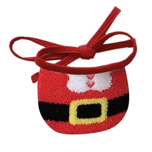 Sp-Handtuch mit weihnachtlichem Motiv, bunt, Schal, verstellbares Bandana, Welpenhalsband, Zubehör, Haustierbedarf, Bandana, Halsband für Hunde, Halstücher für niedliche Halstücher für von HINAYOSAN