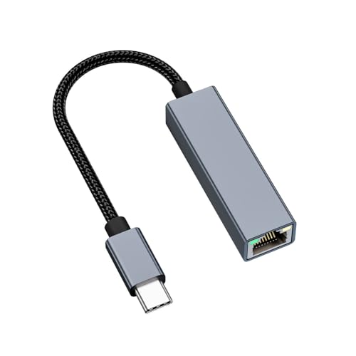 Stromlinienförmiger Ethernet-Adapter, USB-C-auf-Ethernet-Adapter, USB-Typ-C, RJ45-Verbindung, Gigabit-Netzwerkkabel-Konverter Stromlinienförmiger Ethernet-Adapter, USB-C-auf-Ethernet-Adapter, USB-Typ-C, RJ45-Verbindung, Gigabit-Netzwerkkabel-Konverter von HINAYOSAN