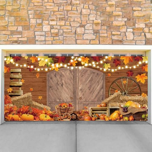 400 x 185 cm Herbst-Garagentor-Banner, Garagentor-Dekorationsabdeckung, Herbstbanner, Garagentorabdeckungen, dekorativer Thanksgiving-Hintergrund,Door Decorations Banner 400 x 185 cm Herbst-Garagentor-Banner, Garagentor-Dekorationsabdeckung, Herbstbanner, Garagentorabdeckungen, dekorativer Thanksgiving-Hintergrund,Door Decorations Banner von HINGTAI