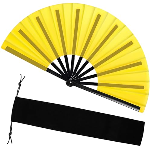 HINGTAI Hand Fans für Frauen Faltbar, Stiefel auf dem Boden Fan Popping Fan Clacking Fans für Line Dancing von HINGTAI