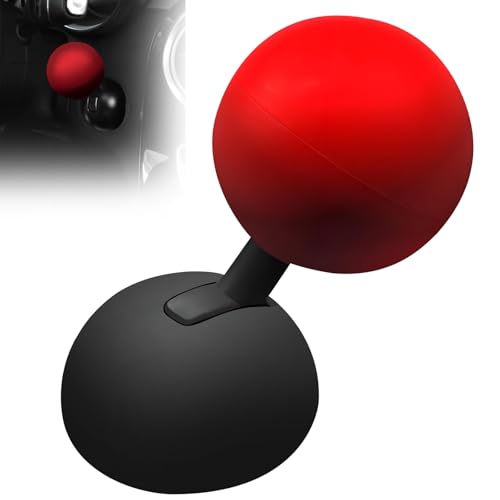 auto startknopf abdeckung, einfache Installation,Easy Installation Red Car Push Start Button Cover Car Push to Start Accessories, Alloy Club Push to Start A Car Button von HINGTAI