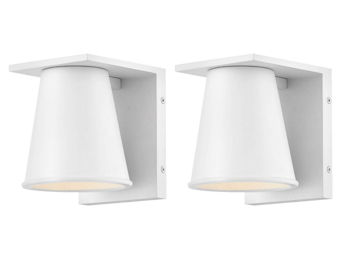 HINKLEY Lighting LED Außen-Wandleuchte, LED wechselbar, Warmweiß, 2er-SET kleine Wand Außenleuchten Wetter & Salzluftresistent H: 15,5cm HINKLEY Lighting LED Außen-Wandleuchte, LED wechselbar, Warmweiß, 2er-SET kleine Wand Außenleuchten Wetter & Salzluftresistent H: 15,5cm von HINKLEY Lighting