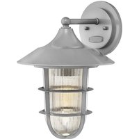 Hinkley - HK-MARINA2-M Wandleuchte Marina 1xE27 100W Aluminium silber H:36,5cm B:25,6cm IP44 dimmbar von HINKLEY