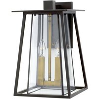 HK-WALKER2-L Wandleuchte Walker 2xE14 60W Aluminium Kastanie Bronze H:38,1cm B:23,6cm IP44 dimmbar - Hinkley von HINKLEY