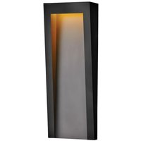 Hk-taper-l-tbk Wandleuchte Taper 10.5W led IP44 witterungsbeständiger Verbundwerkstoff, Glas schwarz strukturiert B:22.9cm Ø22.9cm - Hinkley von HINKLEY