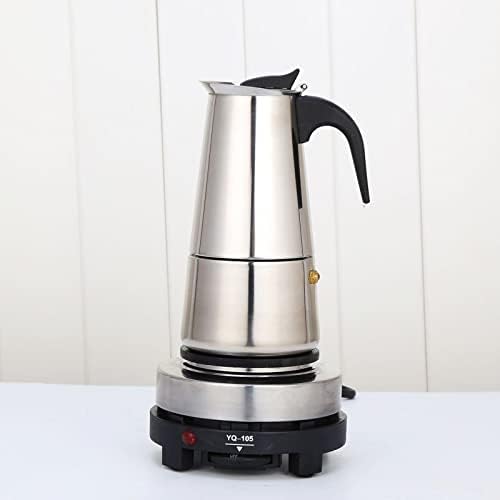 HINOPY Elektrisch Kaffeekanne Espressokocher Kaffeebereiter Espressomaschine 4 Tassen 200 ml Espressokanne von HINOPY