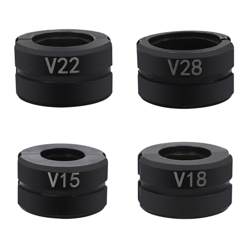 Pressbacke V15~V28 V-Kontur, Presszange Kupferrohr für V-Kontur 15/18/22/28mm, Pressbackeneinsatz Passend für zum Crimpzange von Kupferrohren, Schwarz Pressbacke V15~V28 V-Kontur, Presszange Kupferrohr für V-Kontur 15/18/22/28mm, Pressbackeneinsatz Passend für zum Crimpzange von Kupferrohren, Schwarz von HINOPY