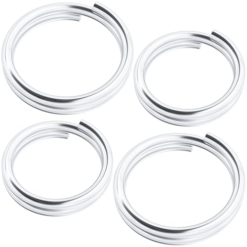 HINZIC Biegeringe aus 925er Sterlingsilber, offener Spaltringverbinder für Schmuckherstellung, kleiner Verschluss, Zubehör für Bastelarbeiten, Halsketten, Armbänder, Ohrringe, 6 mm und 8 mm, 4 Stück HINZIC Biegeringe aus 925er Sterlingsilber, offener Spaltringverbinder für Schmuckherstellung, kleiner Verschluss, Zubehör für Bastelarbeiten, Halsketten, Armbänder, Ohrringe, 6 mm und 8 mm, 4 Stück von HINZIC